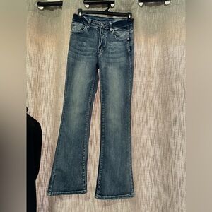 SHEIN Dark Blue Flare Jeans